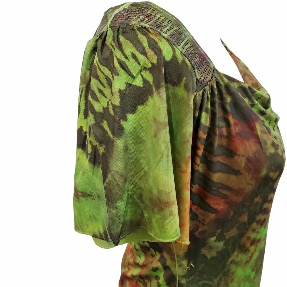 Live & Let Live Tie Dye Drape Neck Tunic Top - Picture 9 of 11
